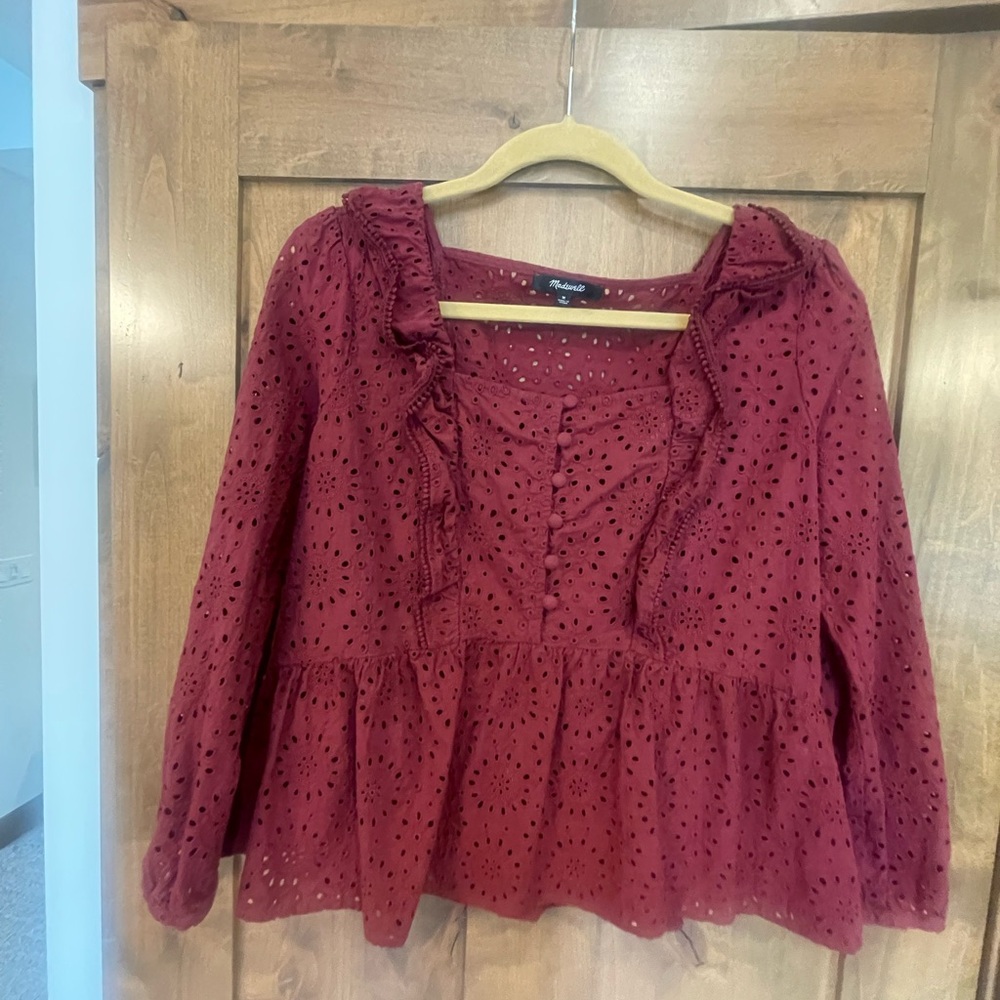 Adorable Madewell blouse, size medium